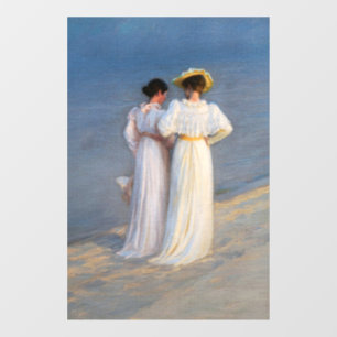 Autocollant Pour Fenêtre Kroyer - Soirée d'été sur Skagen Beach Closeup