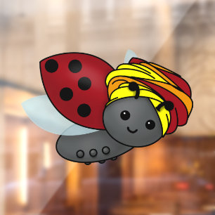 Autocollant Pour Fenêtre Kwanzaa Ladybug