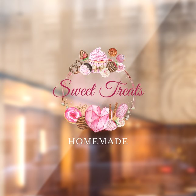 Autocollant Pour Fenêtre La boulangerie Sweet Traitements (Feuille 2)
