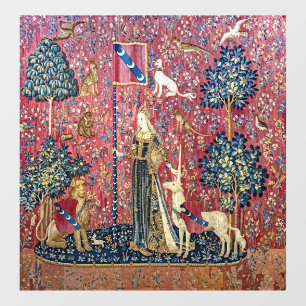 Autocollant Pour Fenêtre La Dame et la licorne, Touch