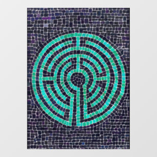 Autocollant Pour Fenêtre LABYRINTH III 8x11 Cling de fenêtre