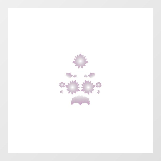 Autocollant Pour Fenêtre Lait blanc classique Rose décoratif (Feuille)