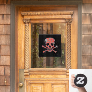 Autocollant Pour Fenêtre Lava Crâne noir sq fenêtre agrafe avant