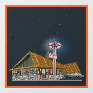 Autocollant Pour Fenêtre Le Café Starlite