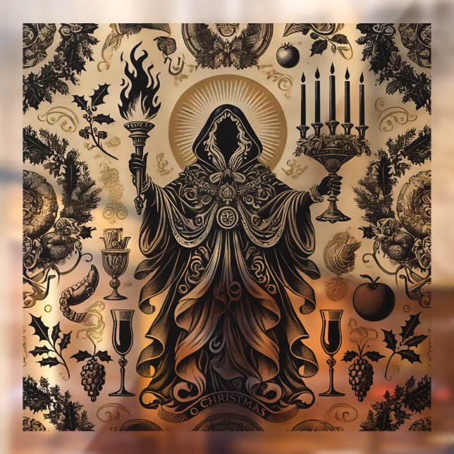 Autocollant Pour Fenêtre Le malheur de Noël présent (Feuille 2)