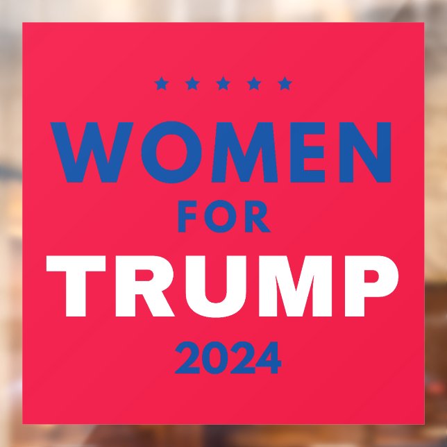 Autocollant Pour Fenêtre Les Femmes Pour Trump (Feuille 2)