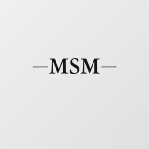 Autocollant Pour Fenêtre Lettres noires modernes Monogramme Nom Fenêtre Cl