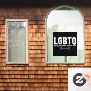 Autocollant Pour Fenêtre LGBTQ Legs Glutes Biceps Triceps Quads Gym Lover