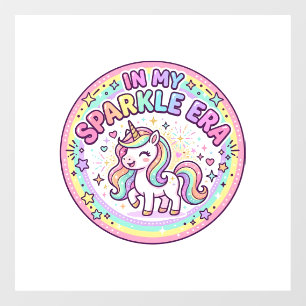 Autocollant Pour Fenêtre Licorne Dans Mon Ère Étincelante Impression Drôle 