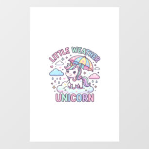 Autocollant Pour Fenêtre Licorne Petit Temps Licorne Conception Graphique B