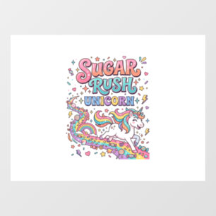 Autocollant Pour Fenêtre Licorne Sugar Rush Licorne Kawaii Place de marché