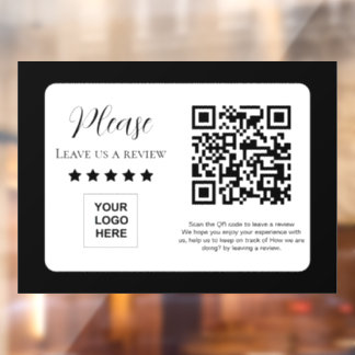 Autocollant Pour Fenêtre Lien de code QR de Google Avis