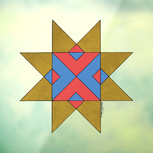 Autocollant Pour Fenêtre Lincolnshire Auseklis Witch Mark (Feuille 3)