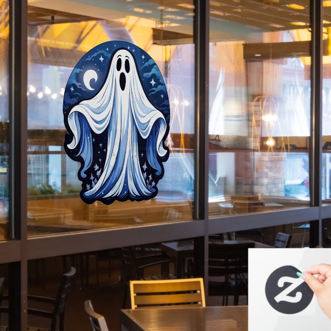 Autocollant Pour Fenêtre Little Éffrayant Ghost - Halloween 16 - Fun Fun (Fenêtre du restaurant)