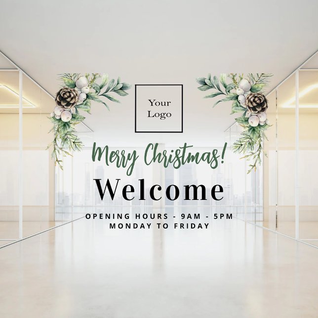 Autocollant Pour Fenêtre logo d'entreprise de Noël (Créateur téléchargé)