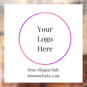 Autocollant Pour Fenêtre Logo d'entreprise   Modèle d'entreprise moderne