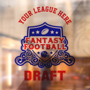 Autocollant Pour Fenêtre Logo du projet de football Imaginaire