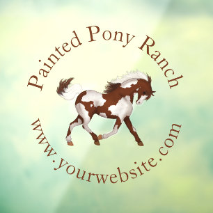 Autocollant Pour Fenêtre Logo personnalisé Cheval Peinture Cheval Trotting