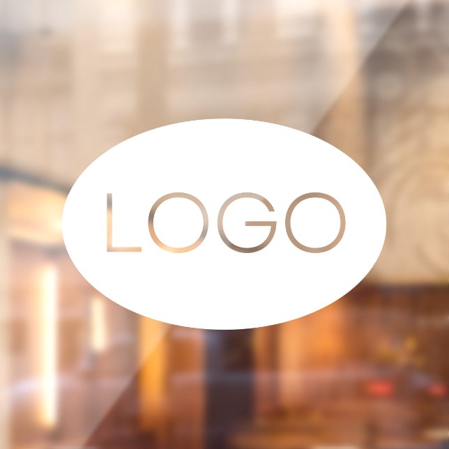 Autocollant Pour Fenêtre Logo personnalisé d'entreprise personnalisé (Feuille 2)
