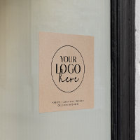 Logo personnalisé sur papier kraft faux chic