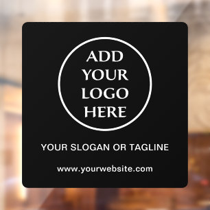 Autocollant Pour Fenêtre Logo Plain Entreprise Entreprise Entreprise Profes