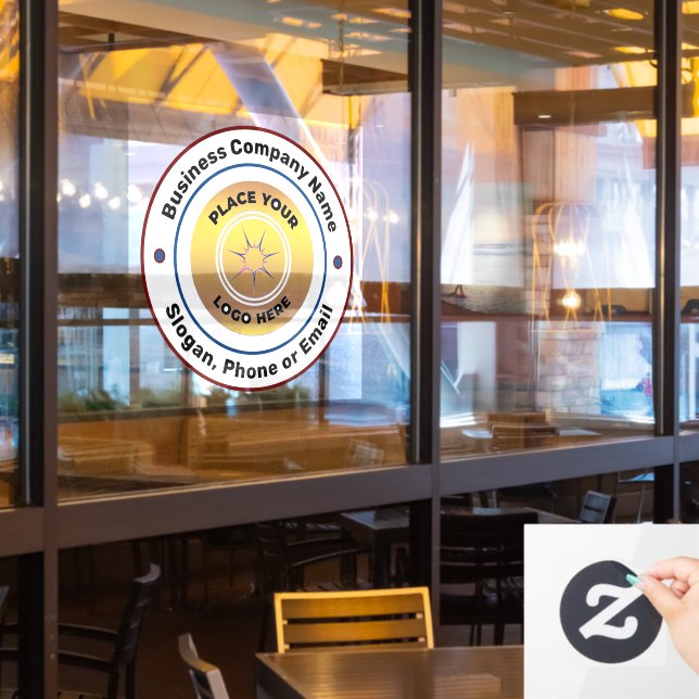 Autocollant Pour Fenêtre Logo Professionnel Promotionnel Personnalisé (Fenêtre du restaurant)