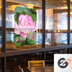 Autocollant Pour Fenêtre Lotus Bloom rose