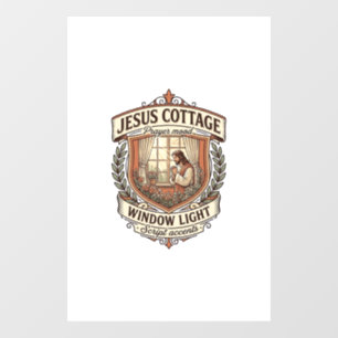 Autocollant Pour Fenêtre Lumière de fenêtre de Jesus Cottage Jesus Cottage 