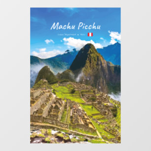 Autocollant Pour Fenêtre Machu Picchu, Pérou - Ruines de la citadelle inca