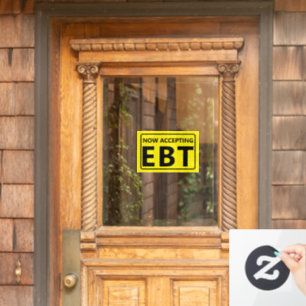 Autocollant Pour Fenêtre Maintenant acceptant la boutique de proximité EBT