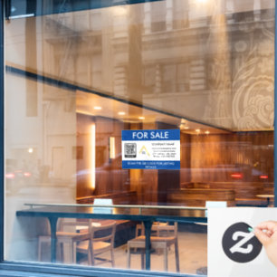 Autocollant Pour Fenêtre Maison à vendre Code QR Logo d'entreprise