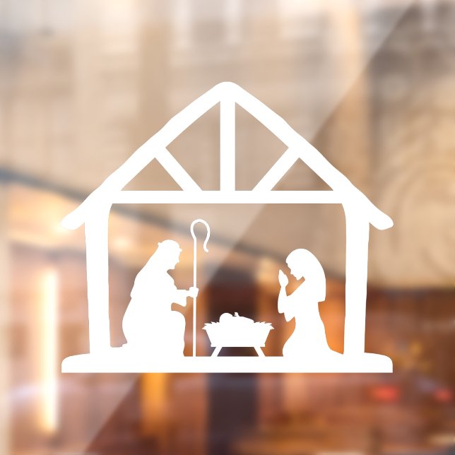 Autocollant Pour Fenêtre Maître de la Nativité de Noël (Feuille 2)