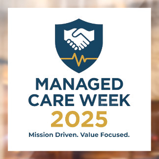 Autocollant Pour Fenêtre Managed Care Week 2025 - 4.00 x 4.00 Window Cling