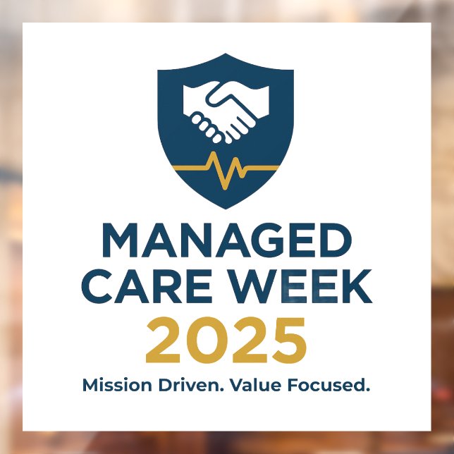 Autocollant Pour Fenêtre Managed Care Week 2025 - 4.00 x 4.00 Window Cling (Feuille 2)