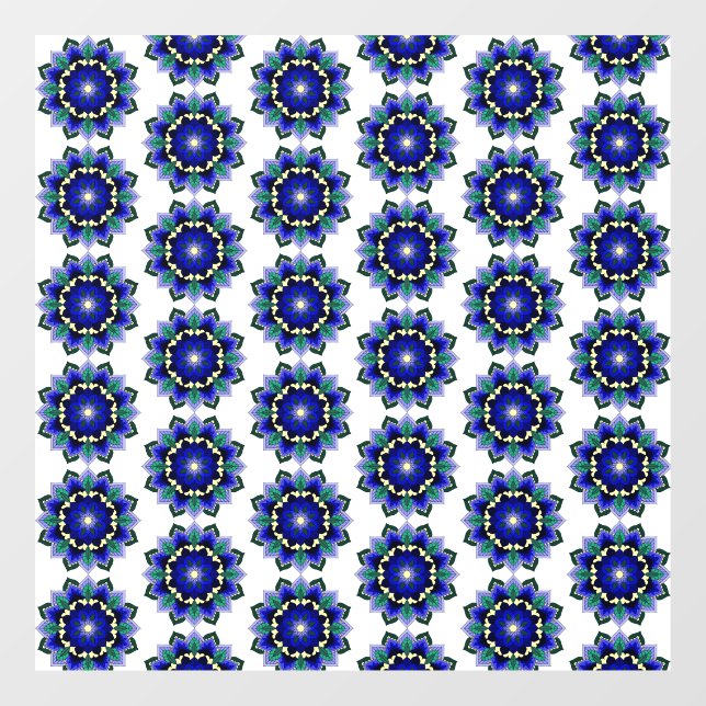 Autocollant Pour Fenêtre Mandala Motif 02 Cling de fenêtre (Feuille)