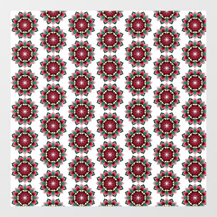 Autocollant Pour Fenêtre Mandala Motif 02 en rose profond