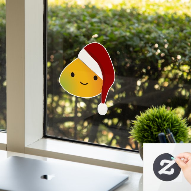 Autocollant Pour Fenêtre Mango de Noël de Kawaii (Bureau)