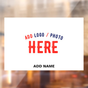 AUTOCOLLANT POUR FENÊTRE MARQUE BLANCHE MODERNE ET PERSONNALISABLE VÉRIFIÉE