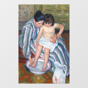 Autocollant Pour Fenêtre Mary Cassatt - Le bain de l'enfant / Le bain