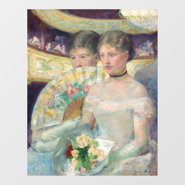 Autocollant Pour Fenêtre Mary Cassatt - Le Loge (Feuille)