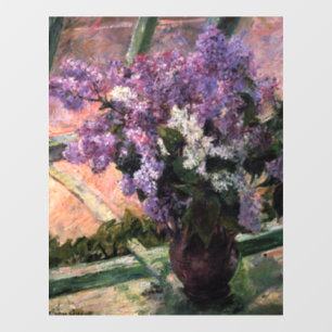 Autocollant Pour Fenêtre Mary Cassatt - Lilacs dans une fenêtre