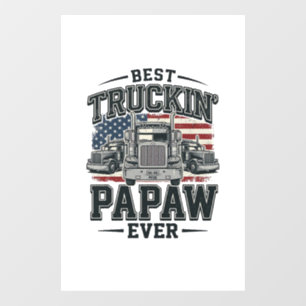 Autocollant Pour Fenêtre Meilleur Papaw de camionnage jamais Vintage vecteu