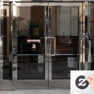 Autocollant Pour Fenêtre Mélangeur Fleurs Rose Gold Drips Boulangerie