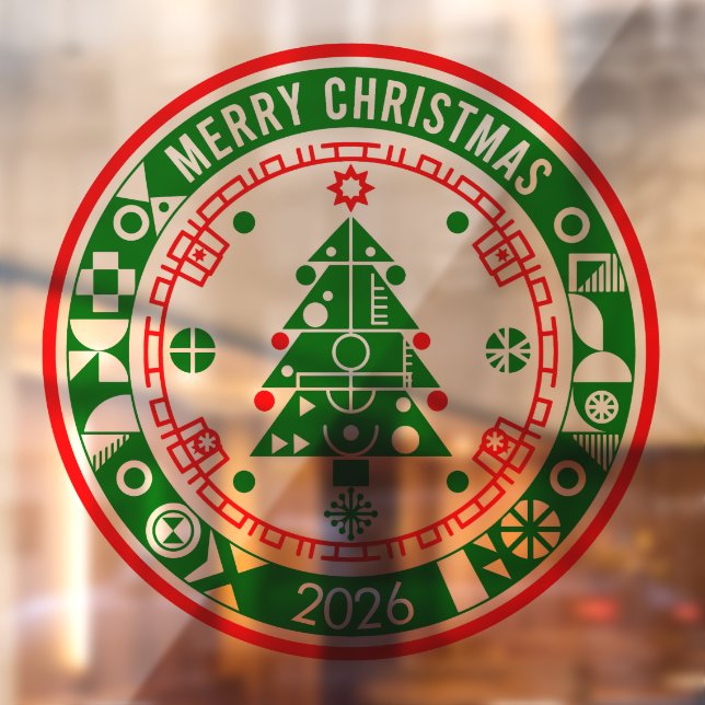 Autocollant Pour Fenêtre Merry Christmas (Feuille 2)