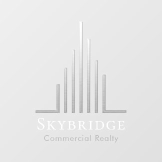 Autocollant Pour Fenêtre Minimalistic Real Estate Logo Window Cling