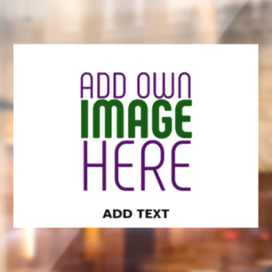 AUTOCOLLANT POUR FENÊTRE MODÈLE DE TEXTE D'IMAGE BLANCHE SIMPLE MODERNE