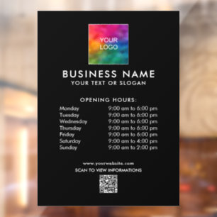 Autocollant Pour Fenêtre Moderne code QR de logo d'entreprise de modèle per