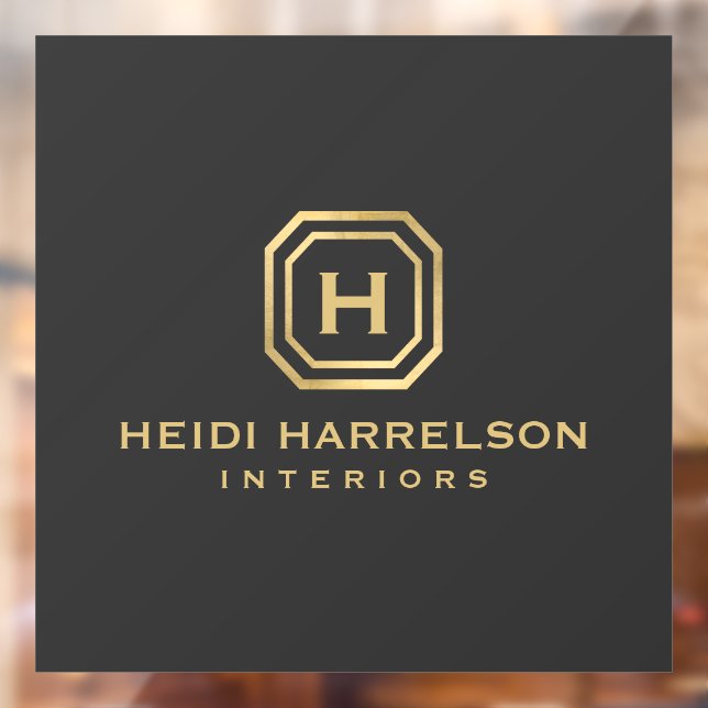 Autocollant Pour Fenêtre Monogramme du logo Glam Box (Feuille 2)