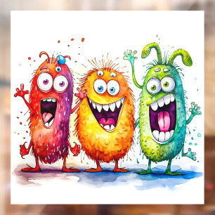 Autocollant Pour Fenêtre Monstres