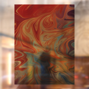 Autocollant Pour Fenêtre Motif abstrait fluide